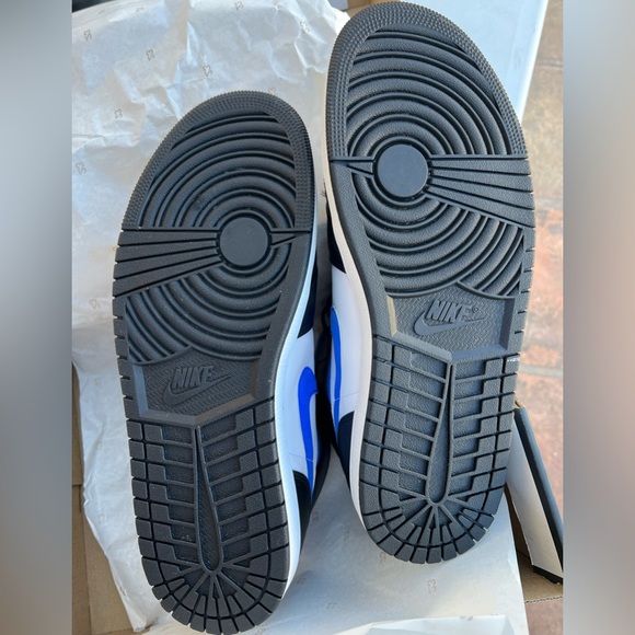 Air Jordan 1 mid white racer/ blue black Nike never worn - Picture 3 of 5